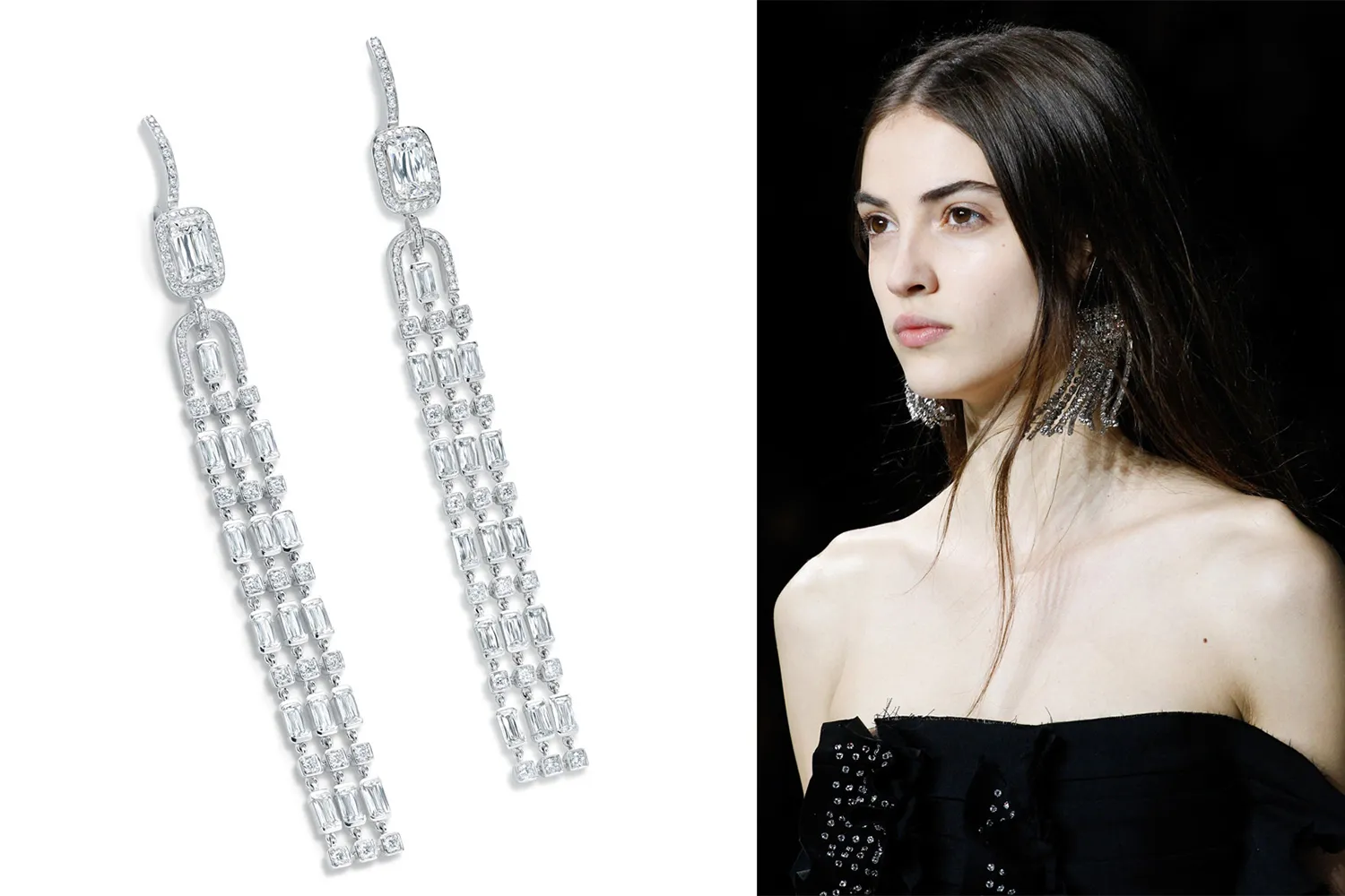 <p>Boodles Ashoka diamond earrings from the Thrilliant collection</p>