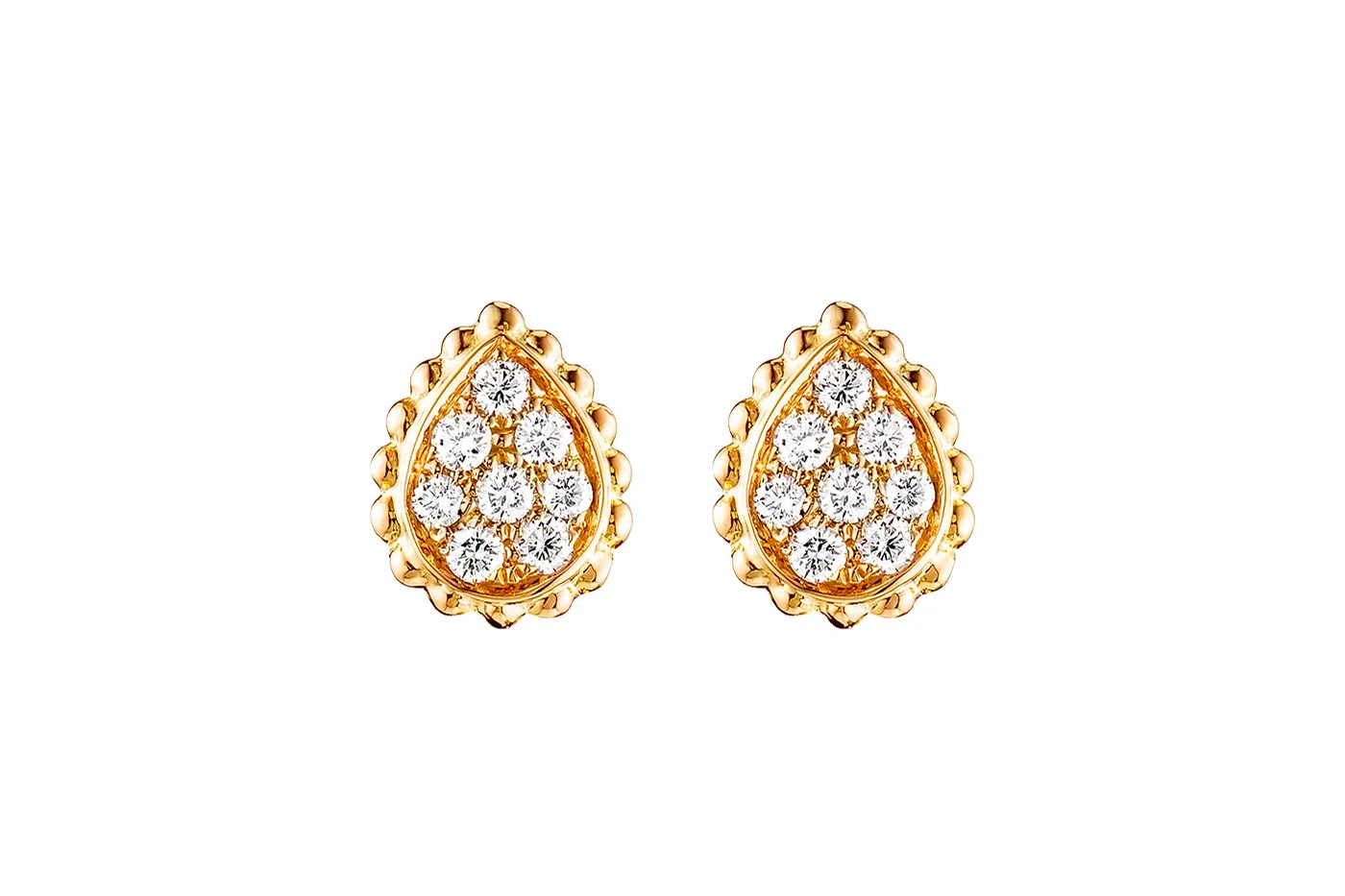 <p>Boucheron &#8216;Serpent Boheme&#8217; earrings in diamonds and yellow gold</p>
