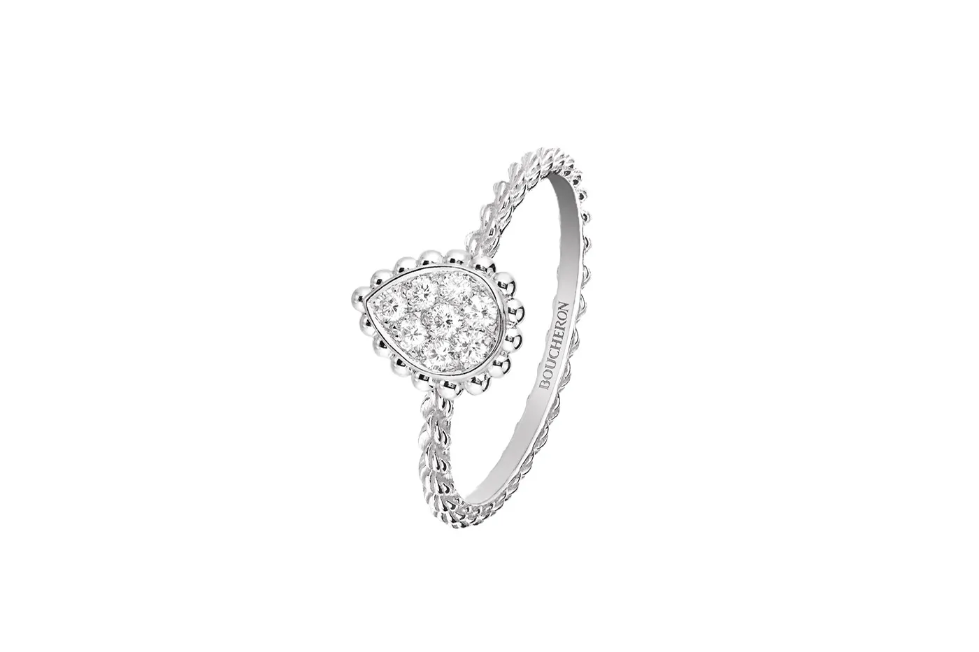 <p>Boucheron &#8216;Serpent Boheme&#8217; ring in diamonds and white gold</p>
