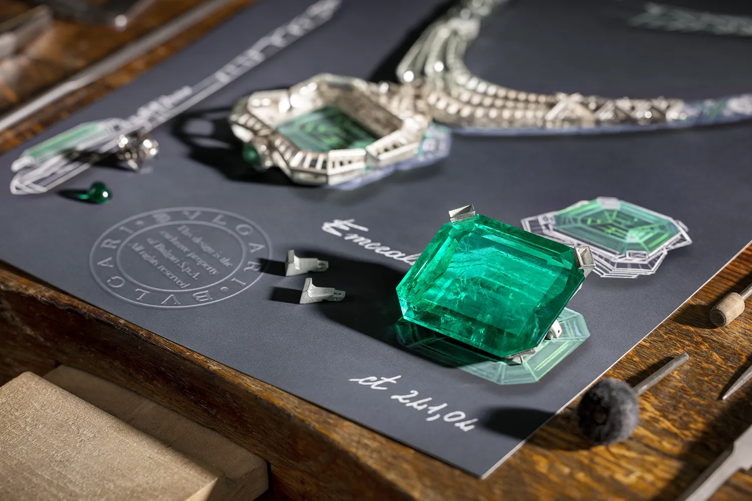 <p>The 241.06-carat Colombian emerald in the Bvlgari Magnus Emerald necklace is the largest the Italian brand has ever set</p>