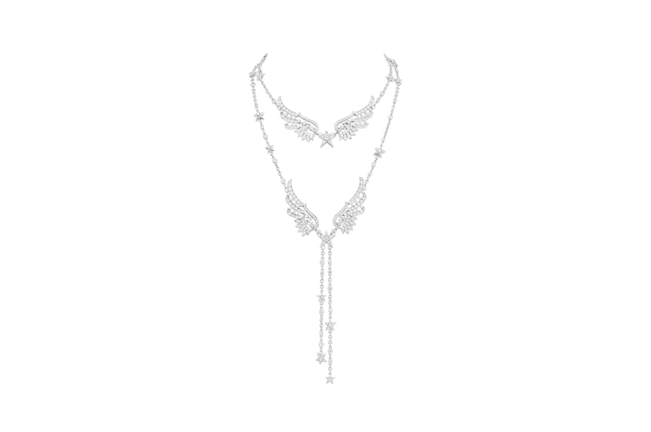 <p>Chanel Free Move belt, which can also be worn as a sautoir necklace, with natural polished diamonds in white gold from the Reach for the Stars High Jewellery collection</p>