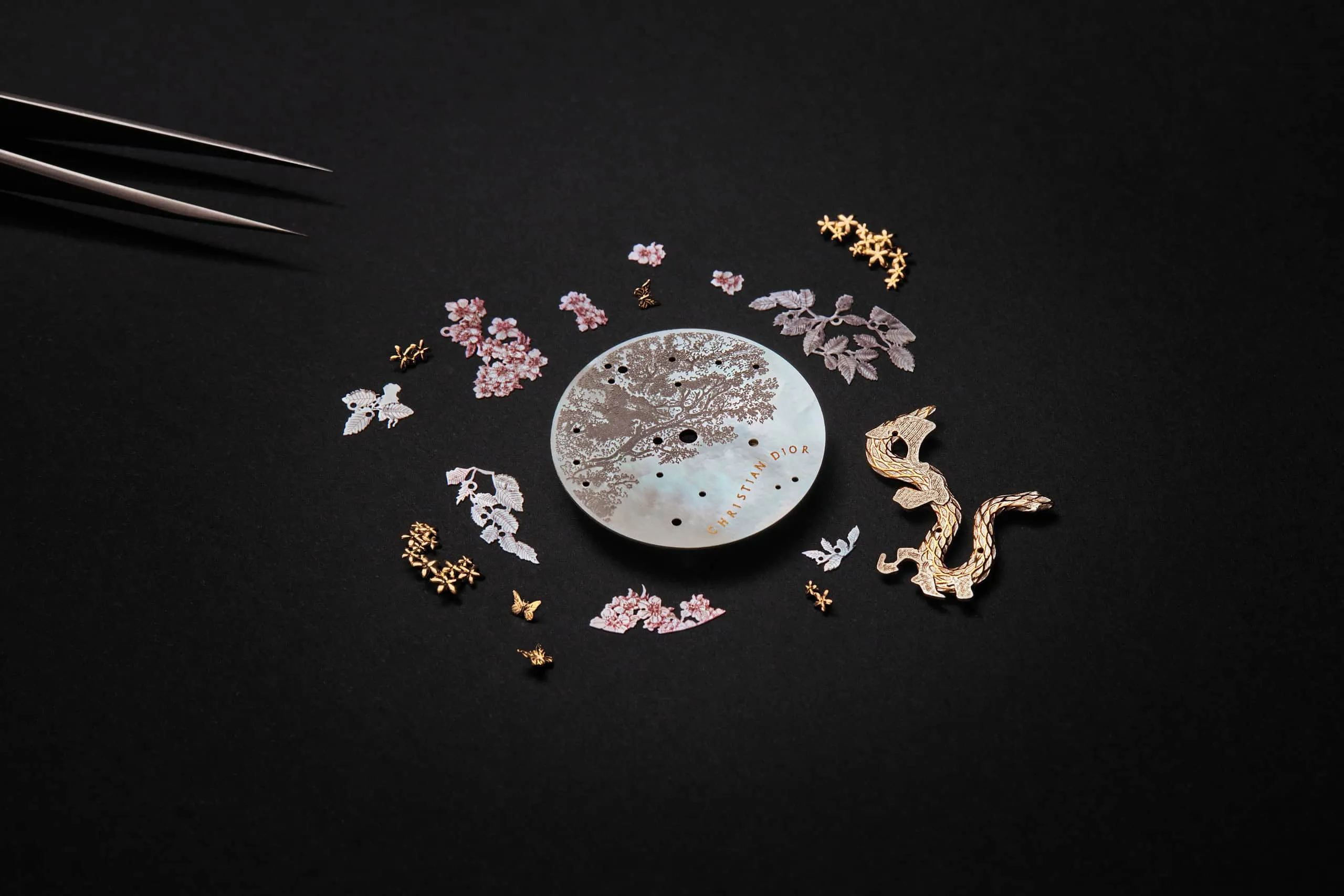 <p>Designing the dial of the Dior Grand Soir Year of the Snake watch</p>