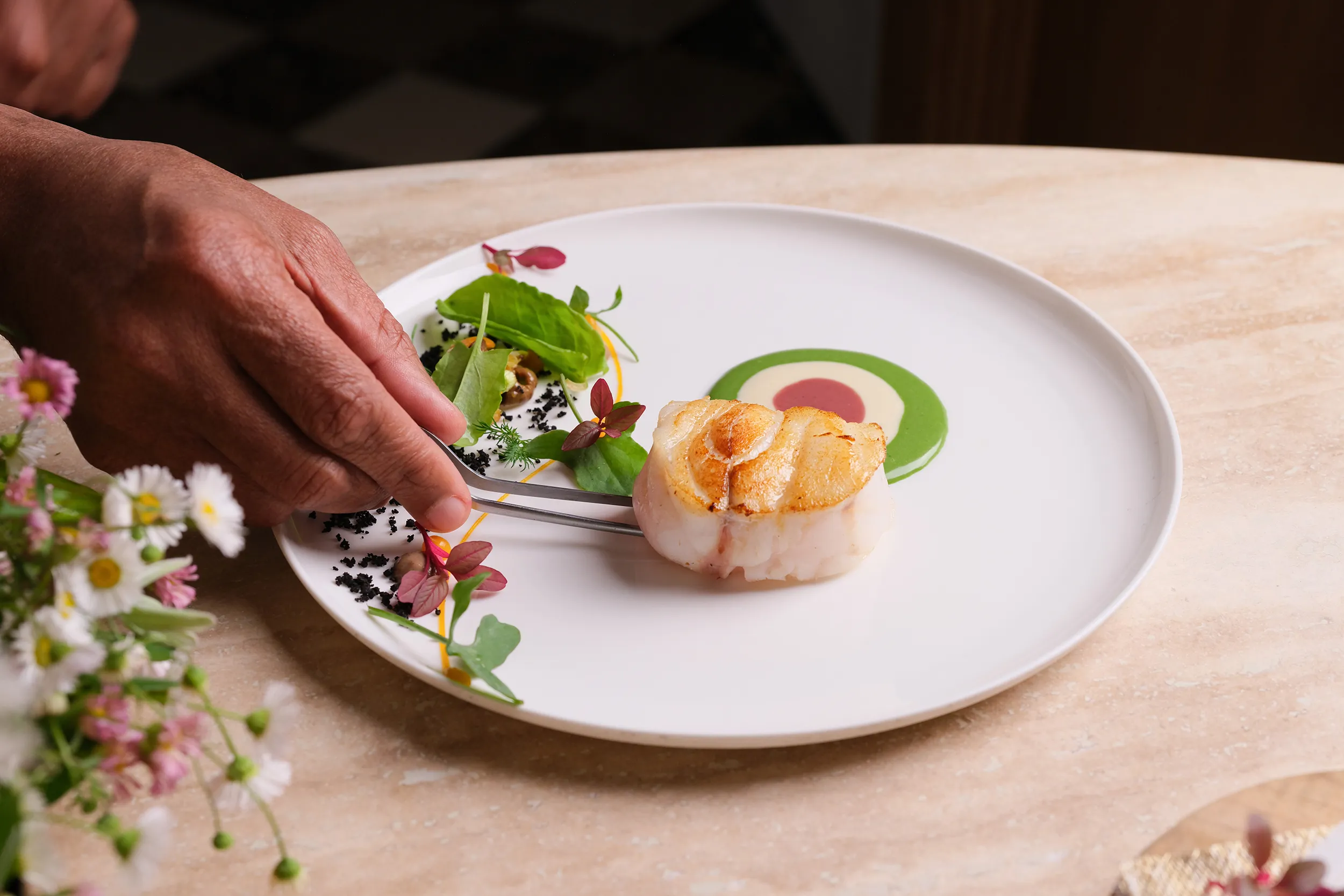 <p>The dishes paid homage to his Creole heritage and French training</p>
