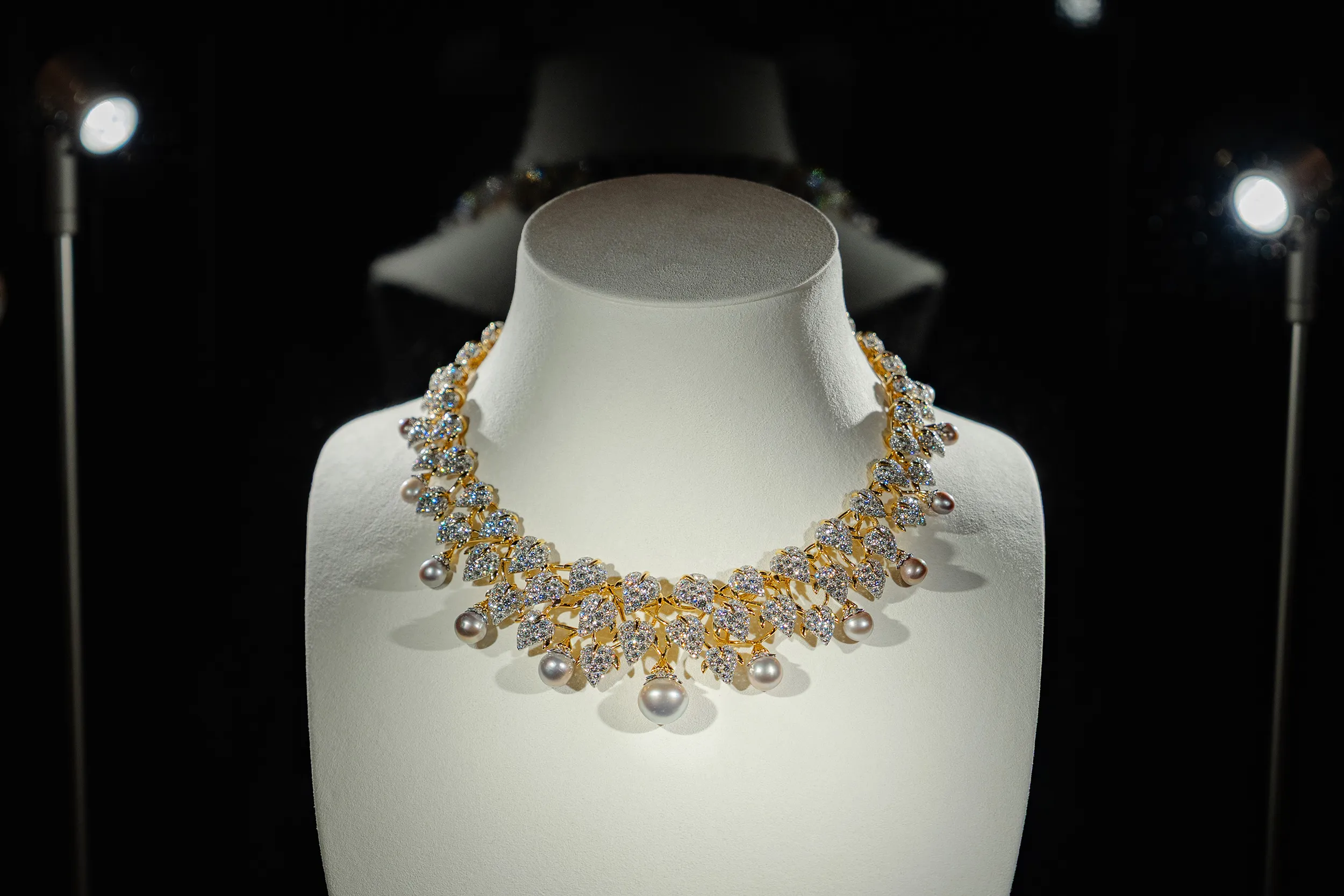 <p>A Schlumberger for Tiffany &#038; Co. pearl and diamond high jewellery necklace</p>
