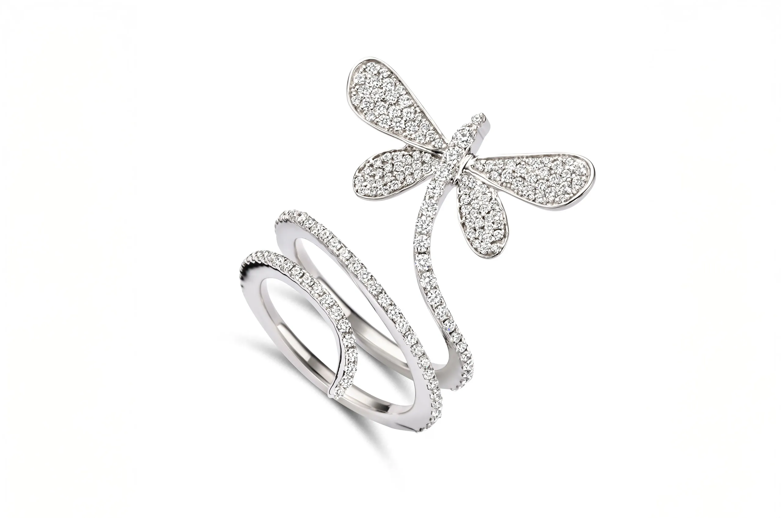 <p>Histoire d’Elle diamond-set dragonfly-inspired ring from the Les Natur &#8216;Elle collection</p>
