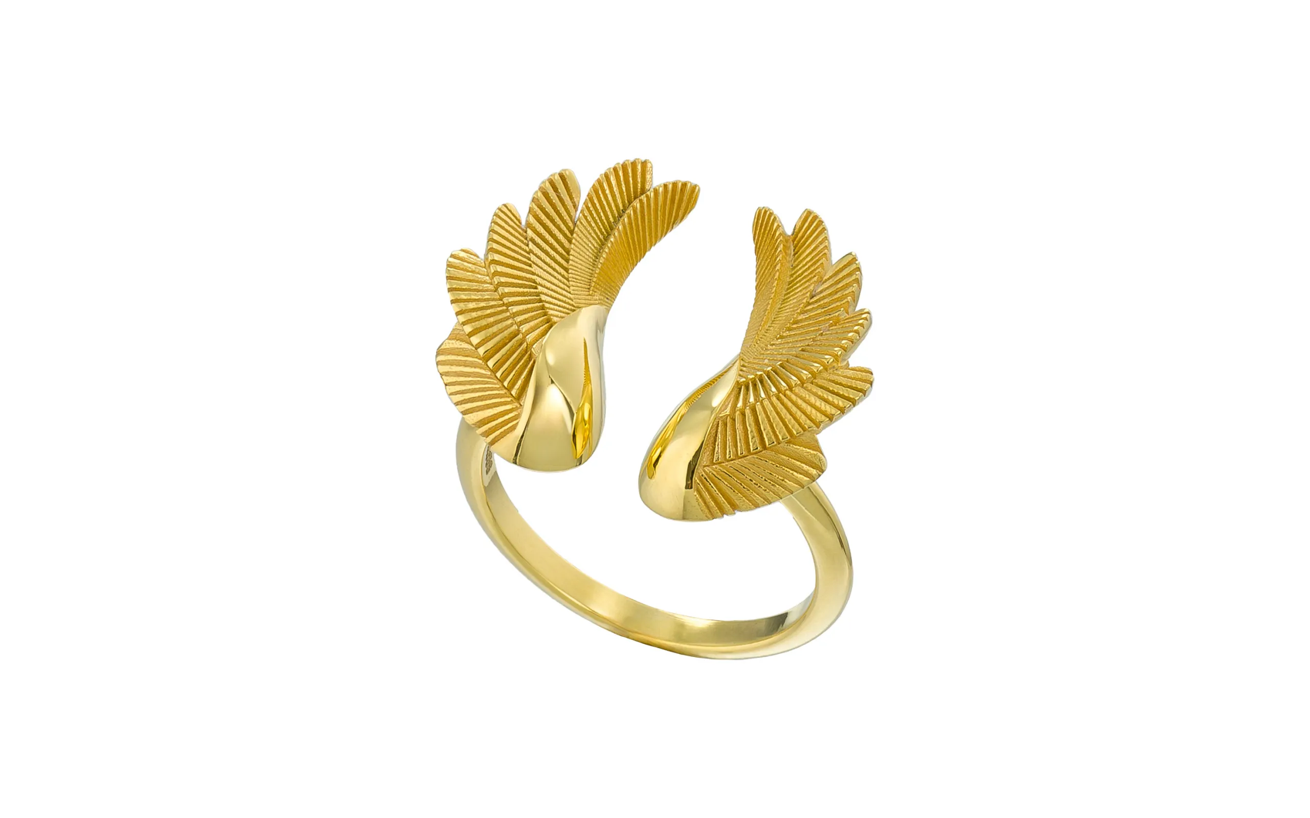 <p>Maramenos &#038; Pateras yellow gold ring from the new Icarus collection to be presented in Las Vegas </p>
