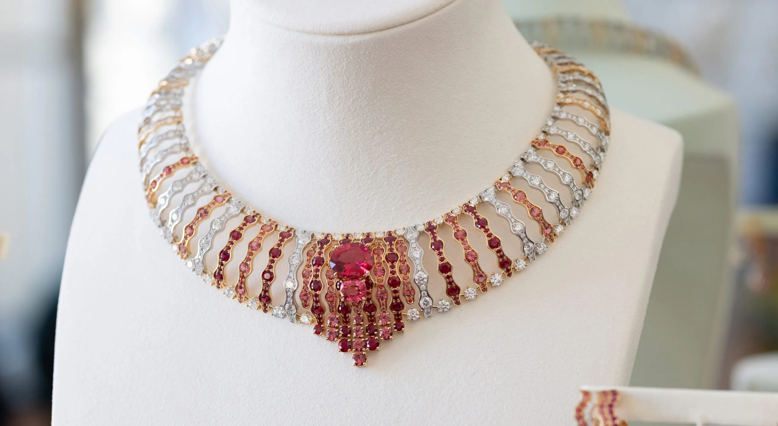 <p>Nearly 500 hours in the making, the Wave Illusion high jewellery necklace dances with the same bold optimism that defined Piaget in the 1960s and 70s</p>
