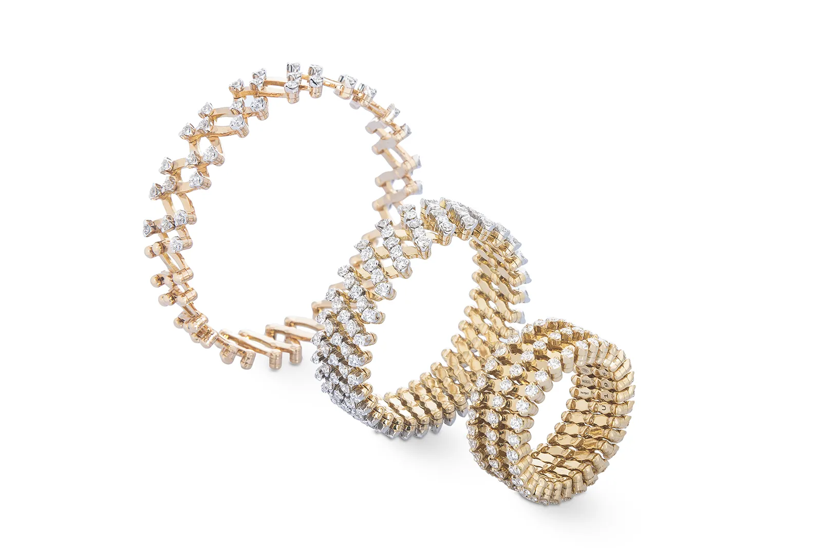 <p>A closer look at how this Serafino Consoli diamond ring from the Serafino collection expands into a bracelet </p>