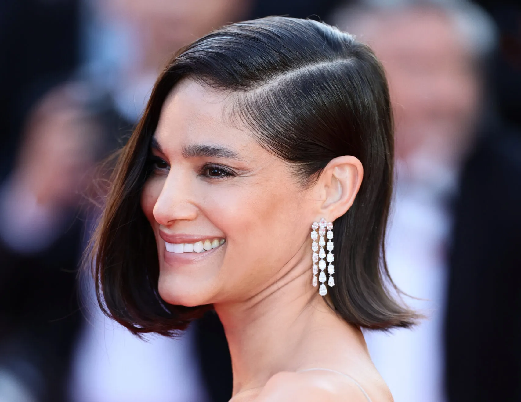 <p>Algerian actress and dancer Sofia Boutella wears Chopard diamond earrings to the Cannes Film Festival 2025</p>
