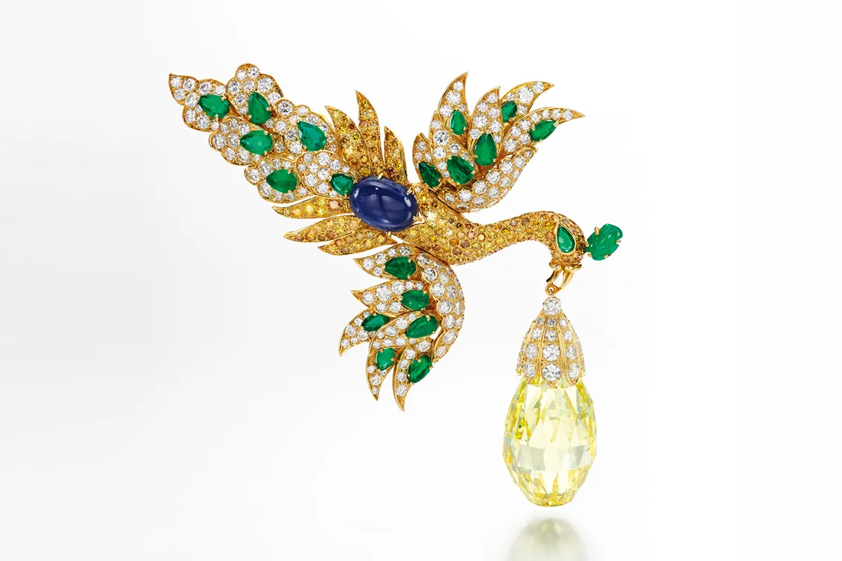 <p>Van Cleef &amp; Arpels Walska Briolette Diamond Brooch</p>
