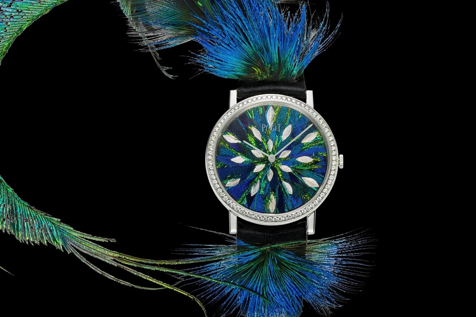 <p>Piaget Altiplano Feather Marquetry</p>