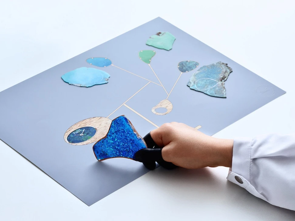 <p>Designed in collaboration with French artist and mobile-maker Alex Palenski, the Endless Motion table clock marks a return to Piaget creating objects, as it did in the 1970s </p>
