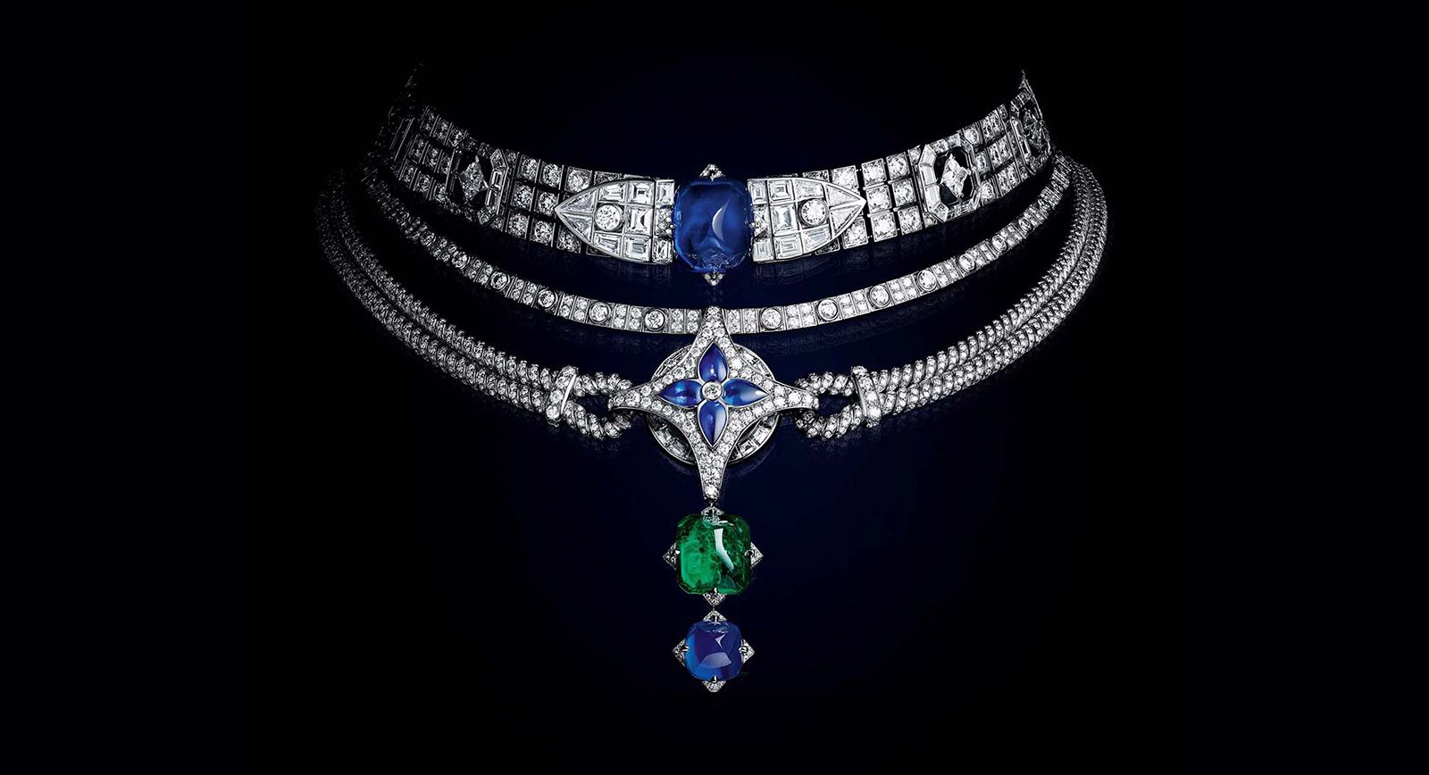 lv iconic aquamarine necklace