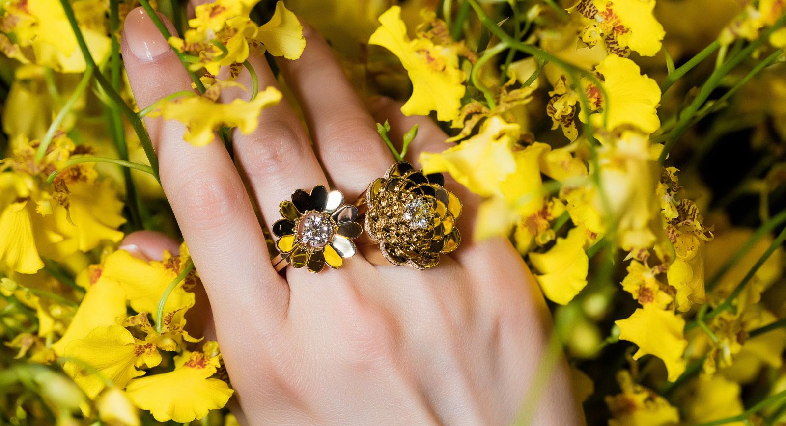 Louis Vuitton Blossom high jewellery tsavorite rings
