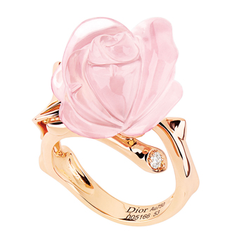 Кольцо Dior ‘Rose Pré Catelan’ из 18К розового золота с розовым кварцем