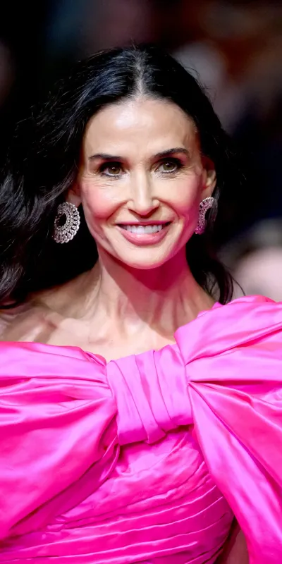 <p>Demi Moore attends the 2026 Cannes Film Festival in a pink gown paired with diamond earrings by Chopard</p>