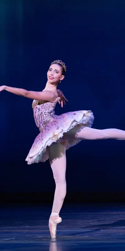 <p>The Sugar Plum Fairy in the <em>Nutcracker,</em> one of the most beloved narrative ballets in the classical repertoire, performed by Ballet Arizona</p>
