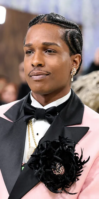 <p>A$AP Rocky wore a custom pink Chanel coat, paired with plenty of Chanel high jewellery</p>
