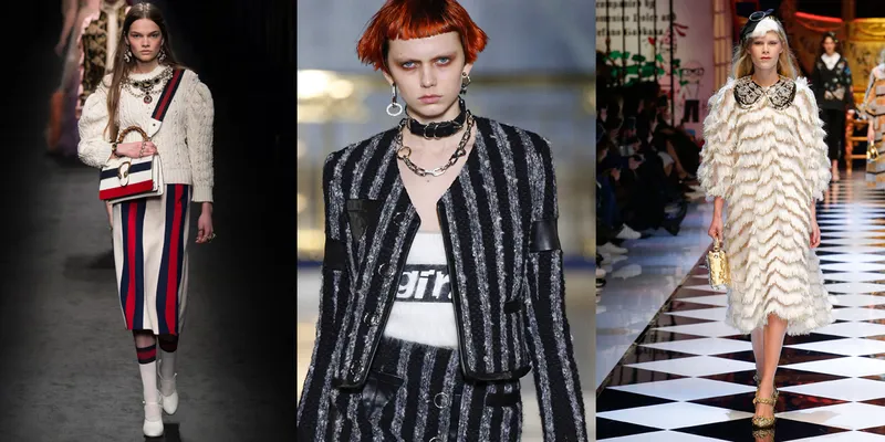 <p>Gucci, Alexander Wang, Dolce &amp; Gabbana</p>
