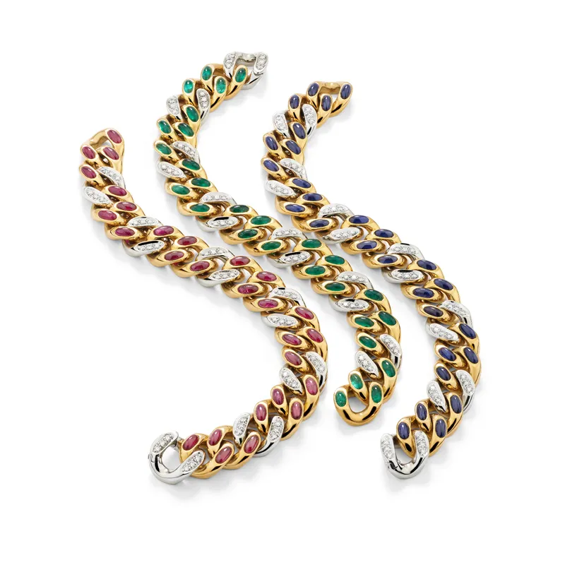 Pomellato Gourmette bracelets, 1981