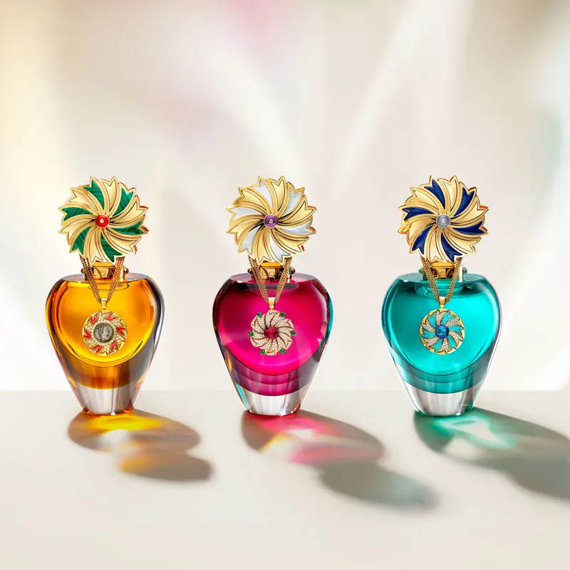 <p>Eclettica was conceived as a complete world and includes precious fragrance flacons, created as jewelled objects in their own right</p>
