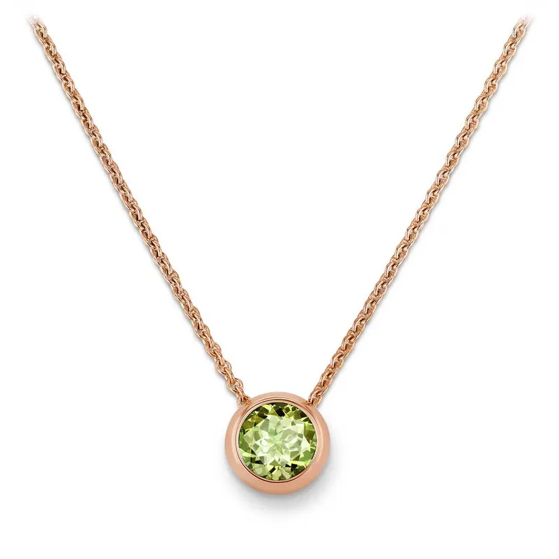 <p>‘Sparks of Fire’ necklace with green tourmaline</p>