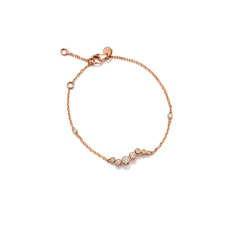 <p>Ondine bracelet with laboratory-grown diamonds in 18k rose gold</p>