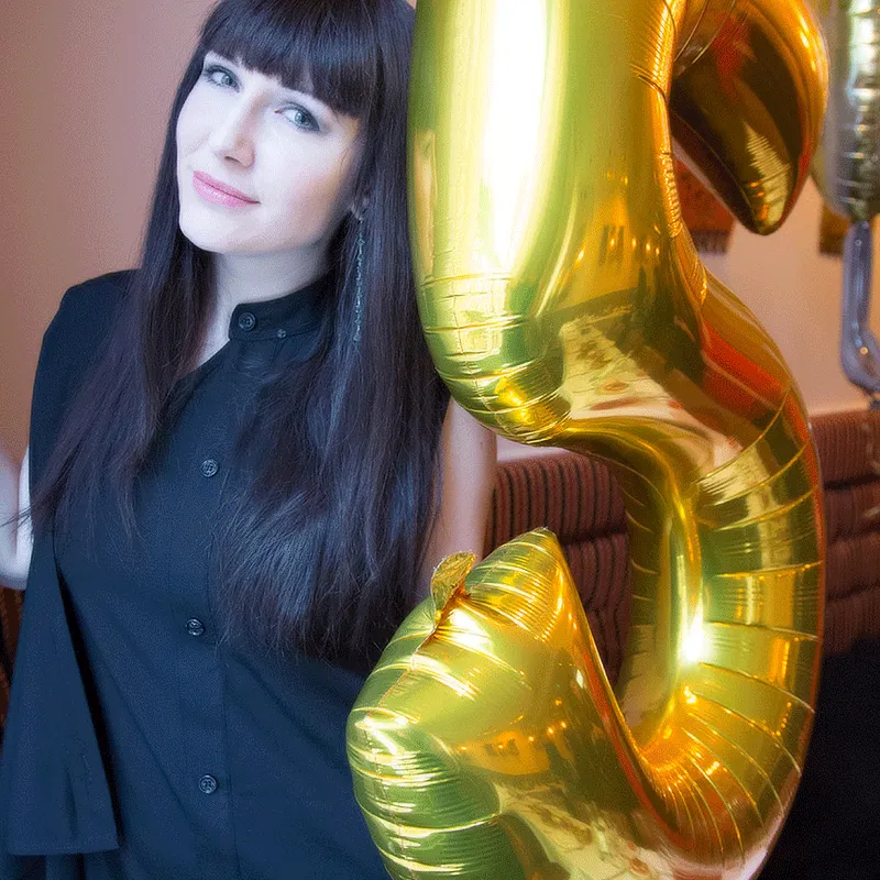 <p>Katerina Perez at the 5-year anniversary celebration of katerinaperez.com</p>