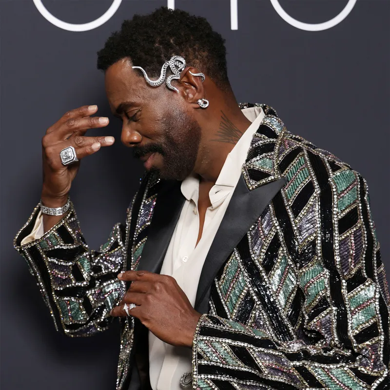 <p>Colman Domingo wears more statement Boucheron jewels, including an octopus-inspired ear cuff, to the 2026 Cannes Film Festival</p>