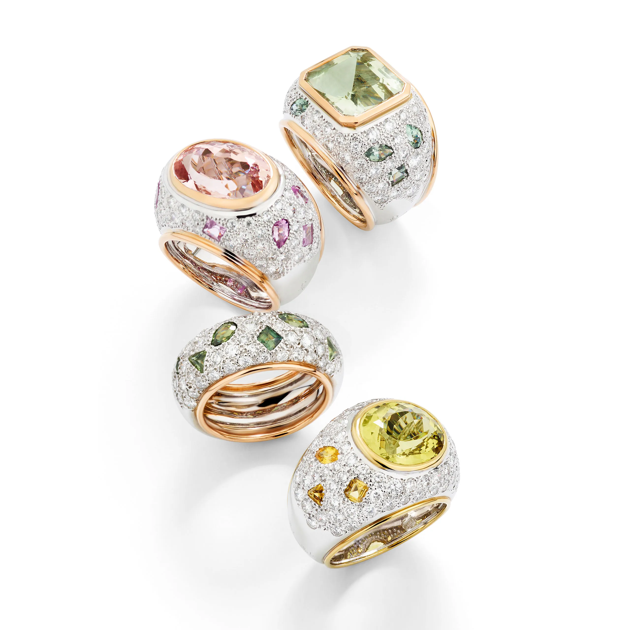 Pomellato Starlight rings, 1996