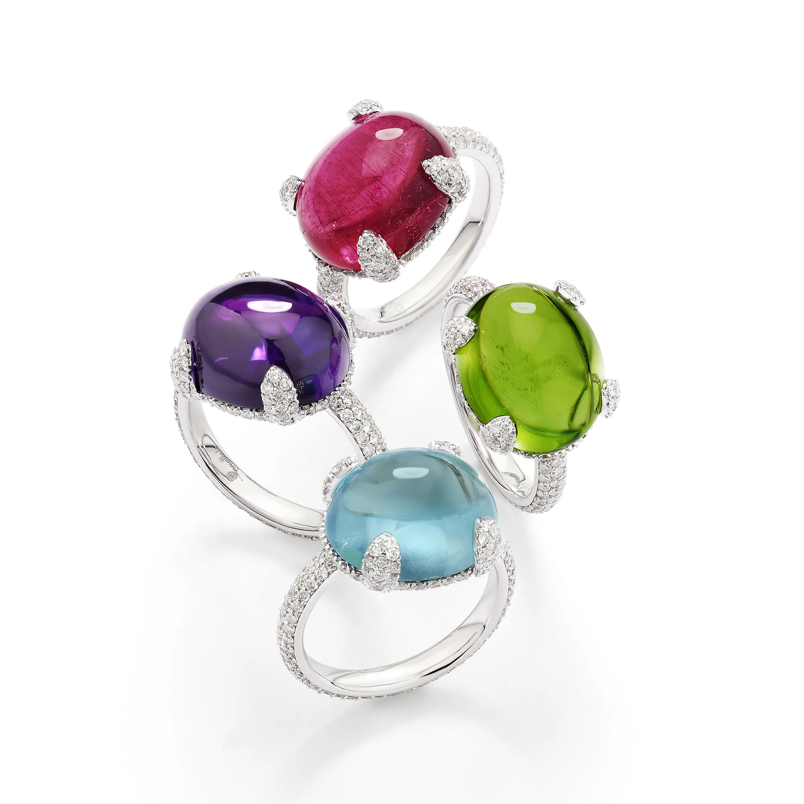 Pomellato Caramelle rings, 2004
