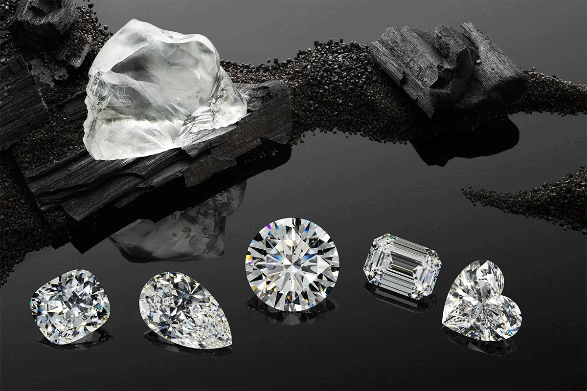<p>Among the ensuing 23 diamonds, five weigh more than 20 carats and each of the main stone cuts – cushion, brilliant, heart, emerald and pear – is represented</p>