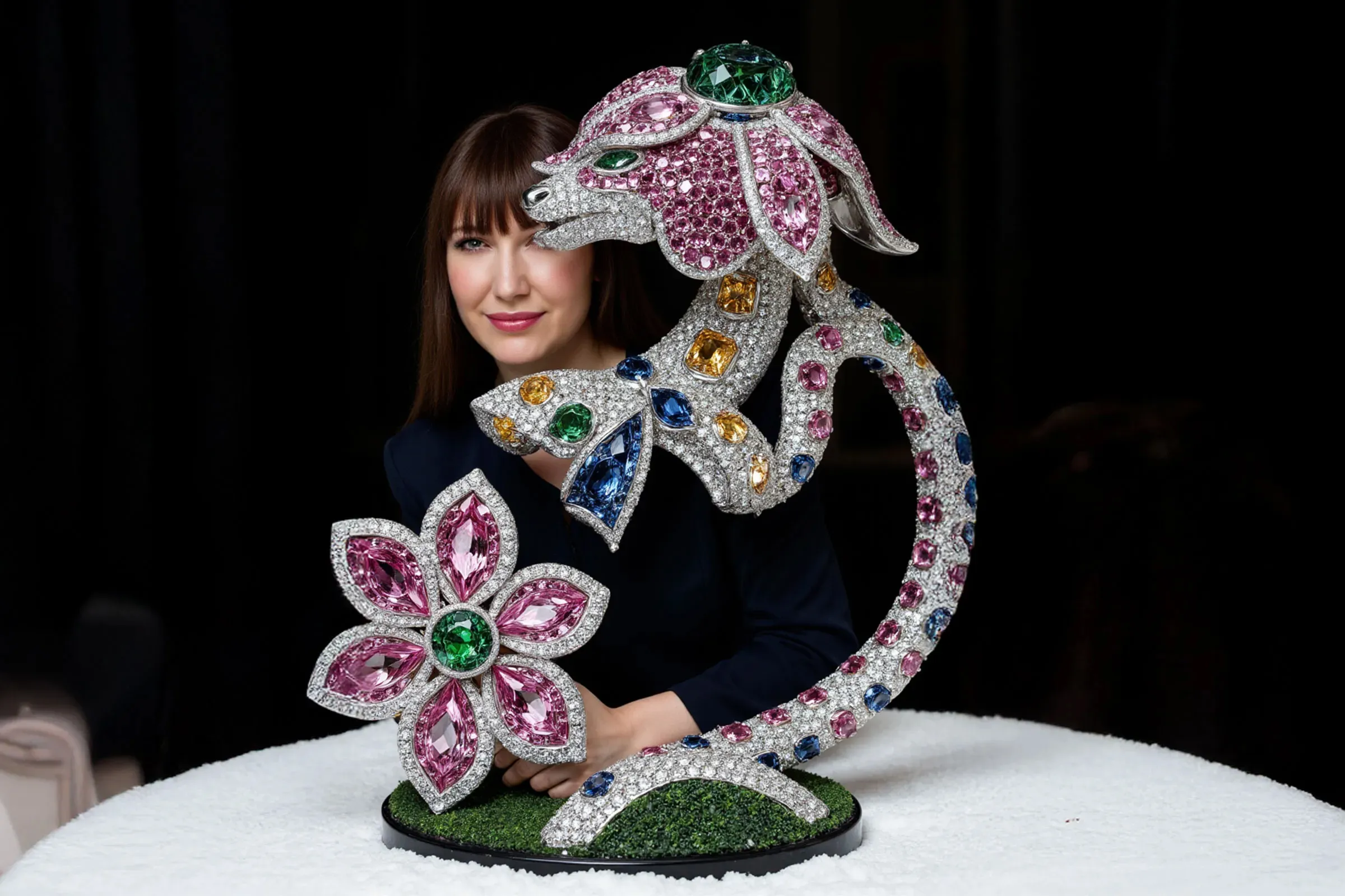 <p>An image from the ‘Diamond Garden’ series by AI artist and creator Anastasia Rogozhina</p>