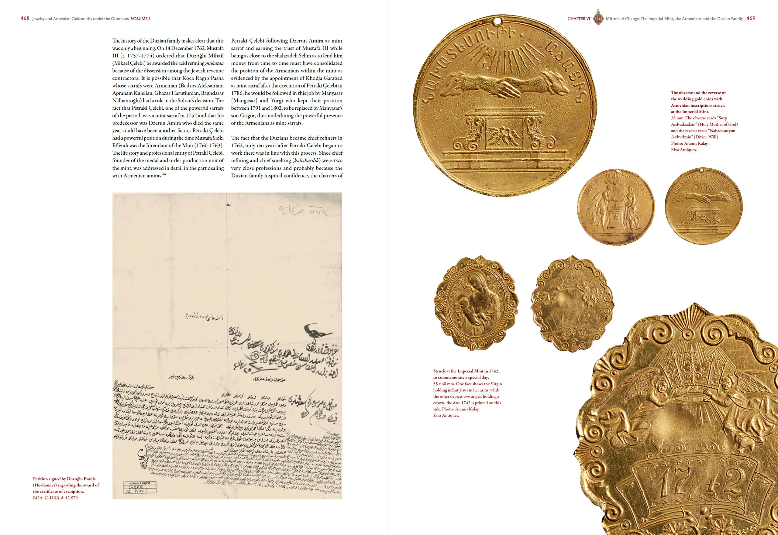 A spread from the encyclopaedic, two-volume Jewelry and Armenian Goldsmiths Under the Ottomans