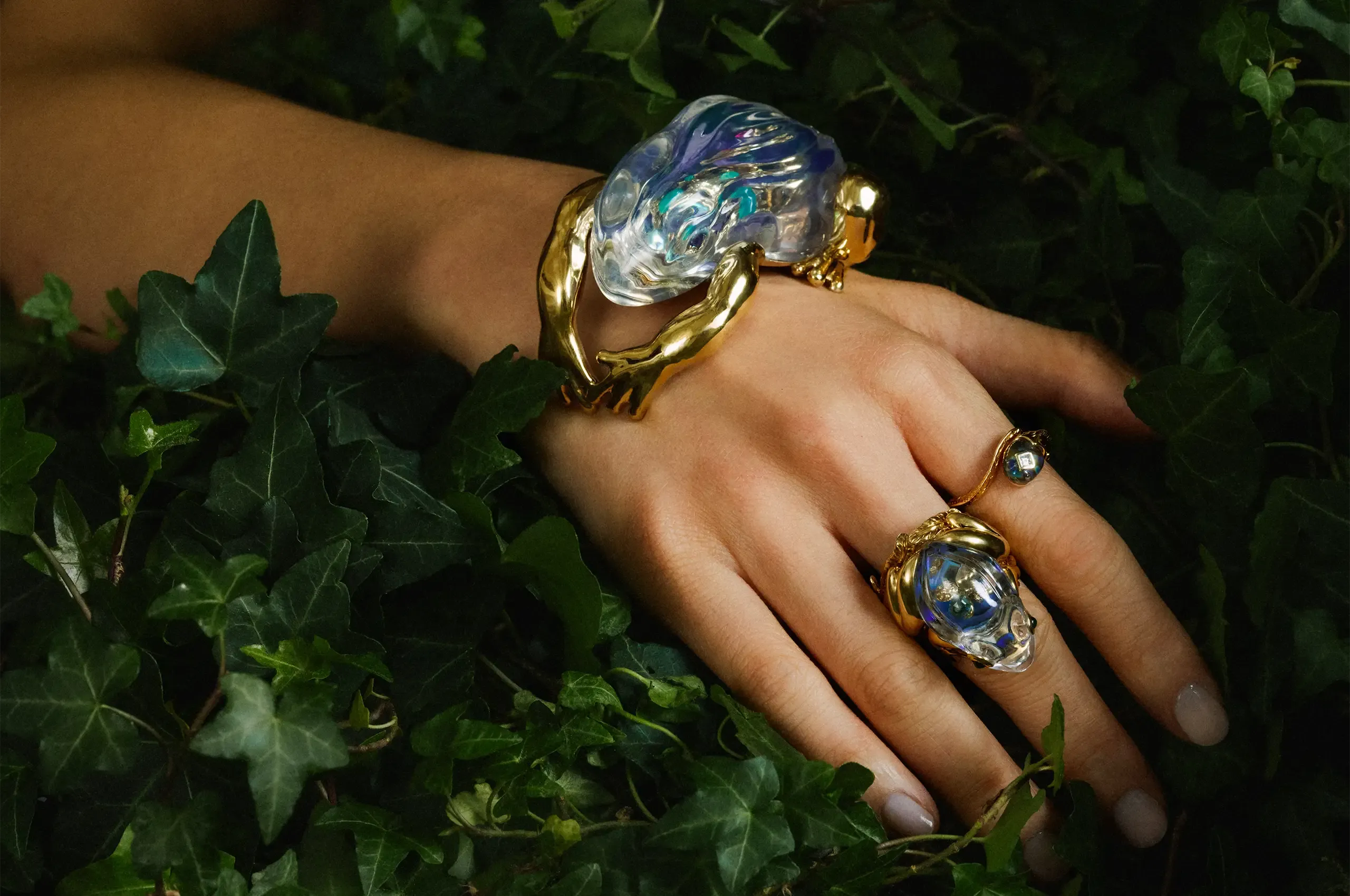 Fabulous frogs and a tadpole ring from Bibi van der Velden's Enchanted Forest collection