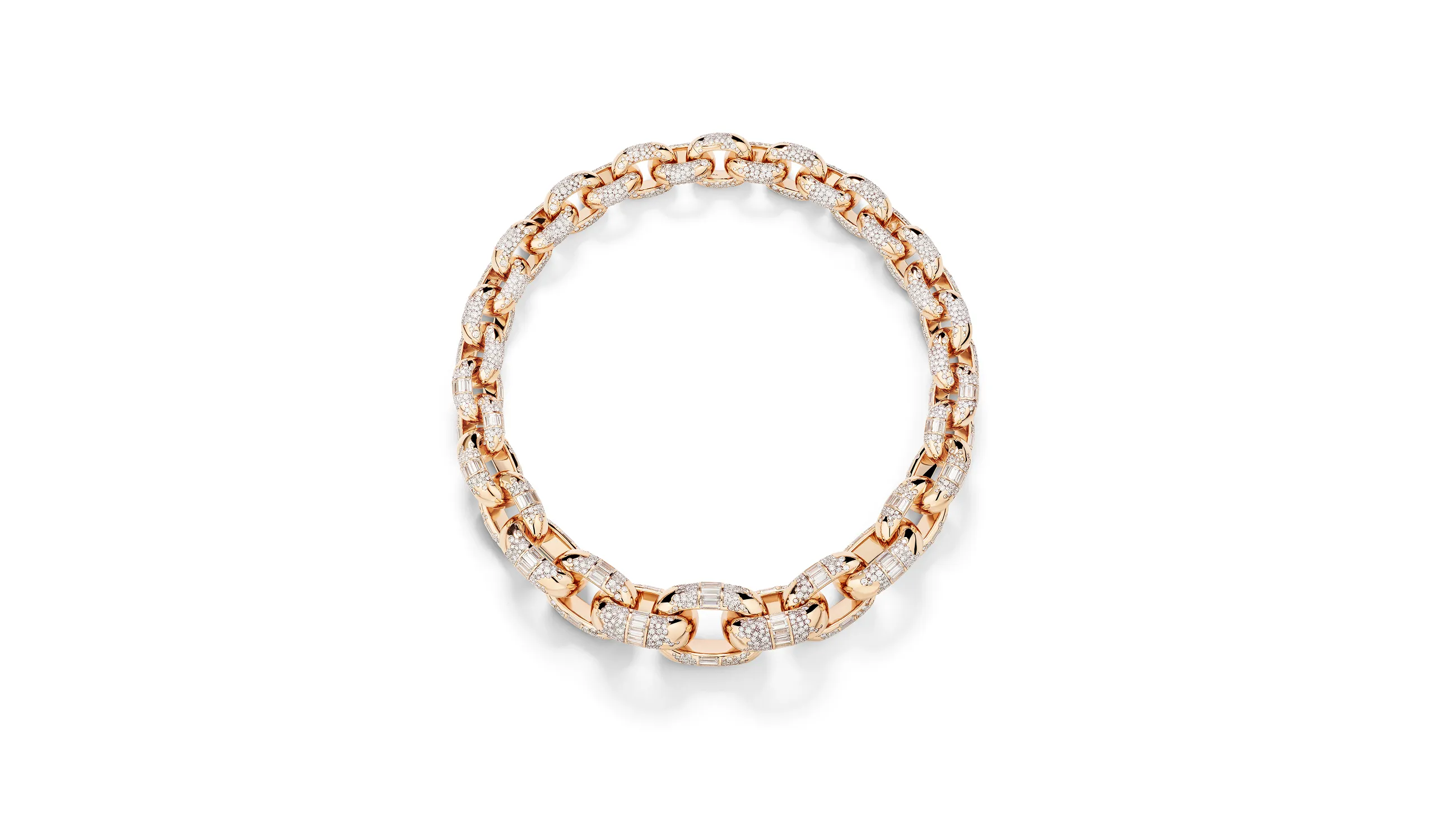 <p>Pomellato Iconica Extreme necklace with diamonds in 18k gold, part of the &#8216;Collezione 1967&#8217; High Jewellery collection</p>
