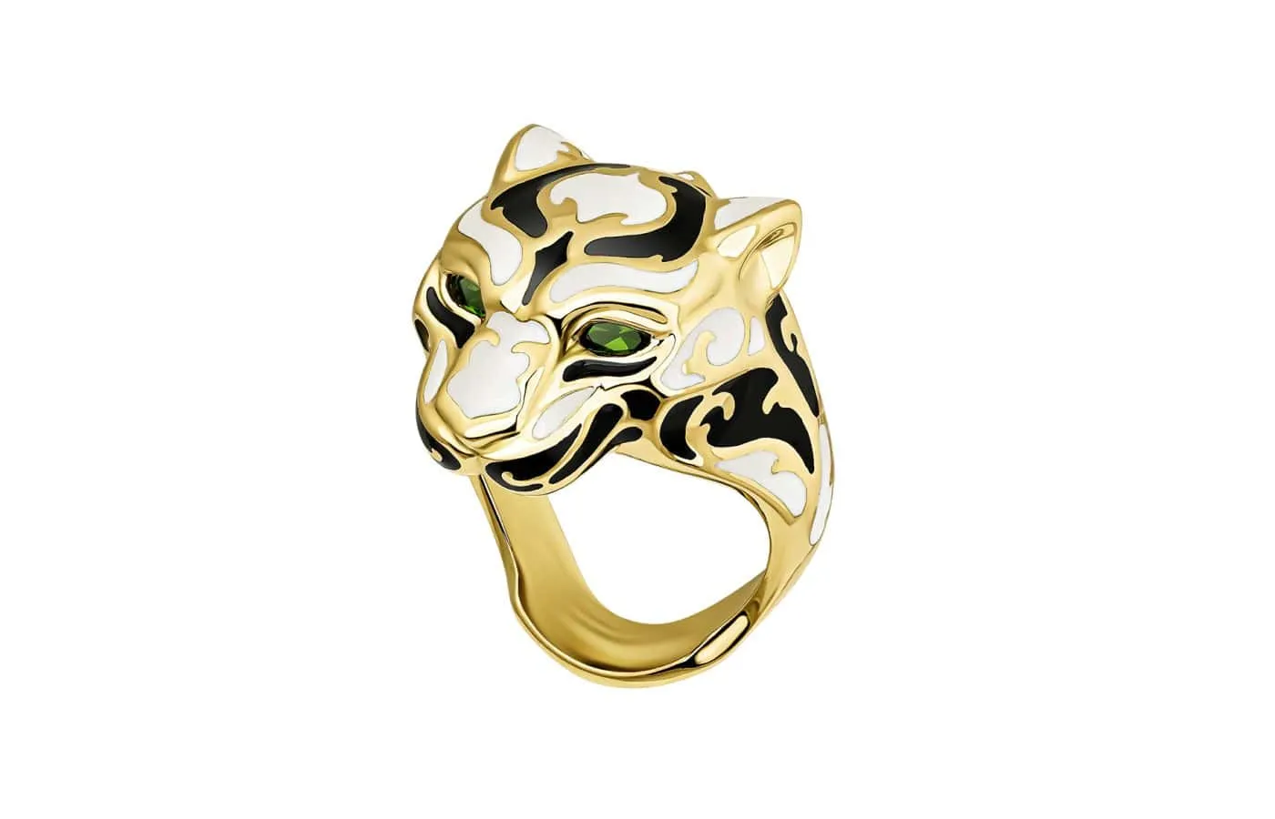 <p>Carrera y Carrera Zodaria ring from the Origen collection with coloured enamel in 18k yellow gold</p>