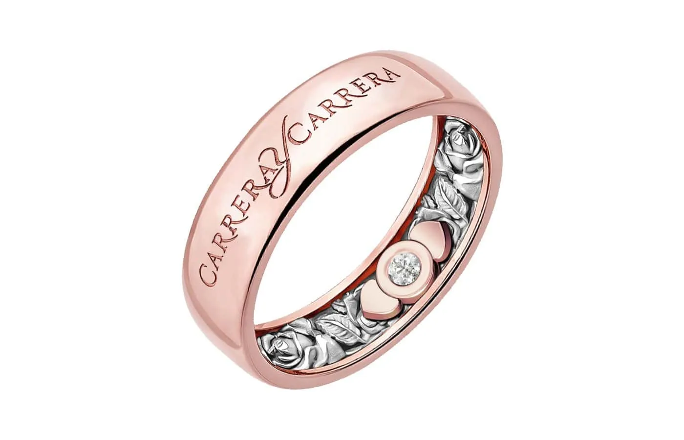 <p>Carrera y Carrera Beauty Inside in 18k rose and white gold from the Infinito collection – the fire is said to symbolise passion</p>