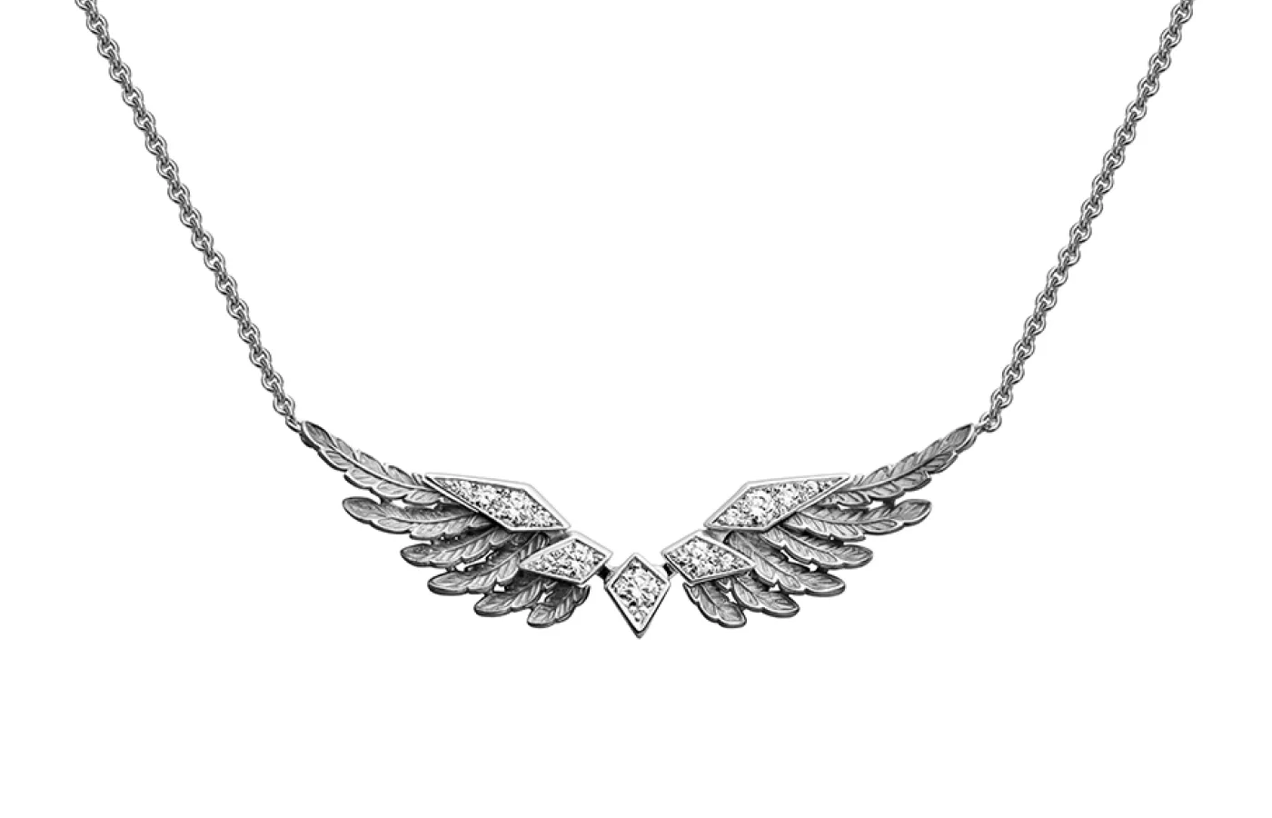 <p>Carrera y Carrera Libre necklace from the Vida collection with diamonds in 18k white gold</p>