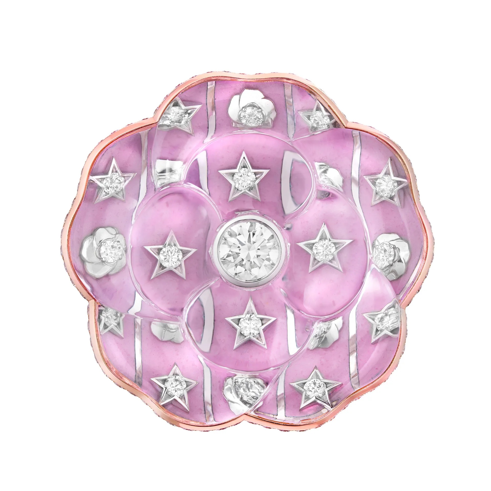 Chanel Reach for the Stars Camélia brooch.