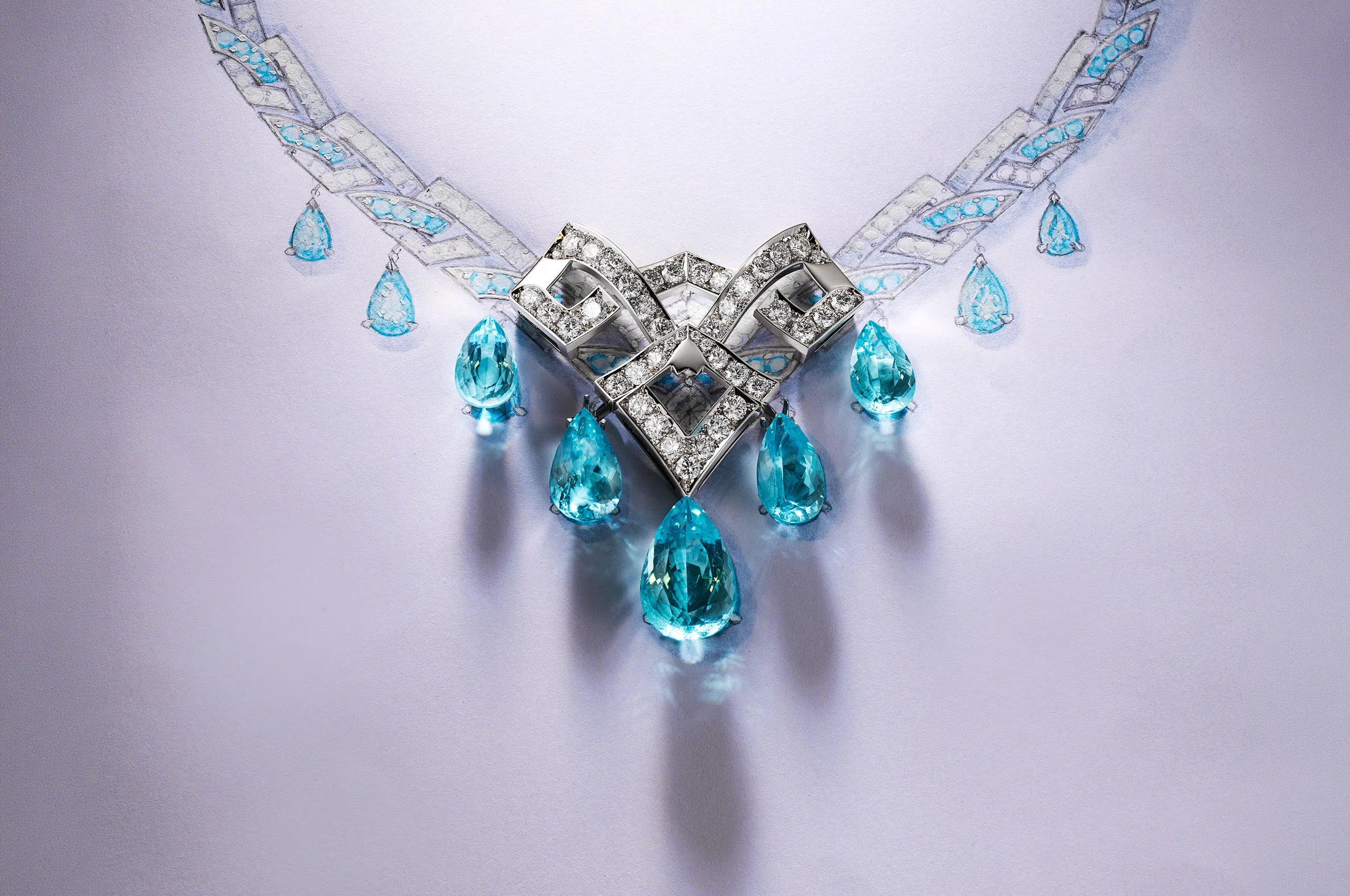 From sketch to stone: the beginnings of David Morris’ Gemma high jewellery necklace