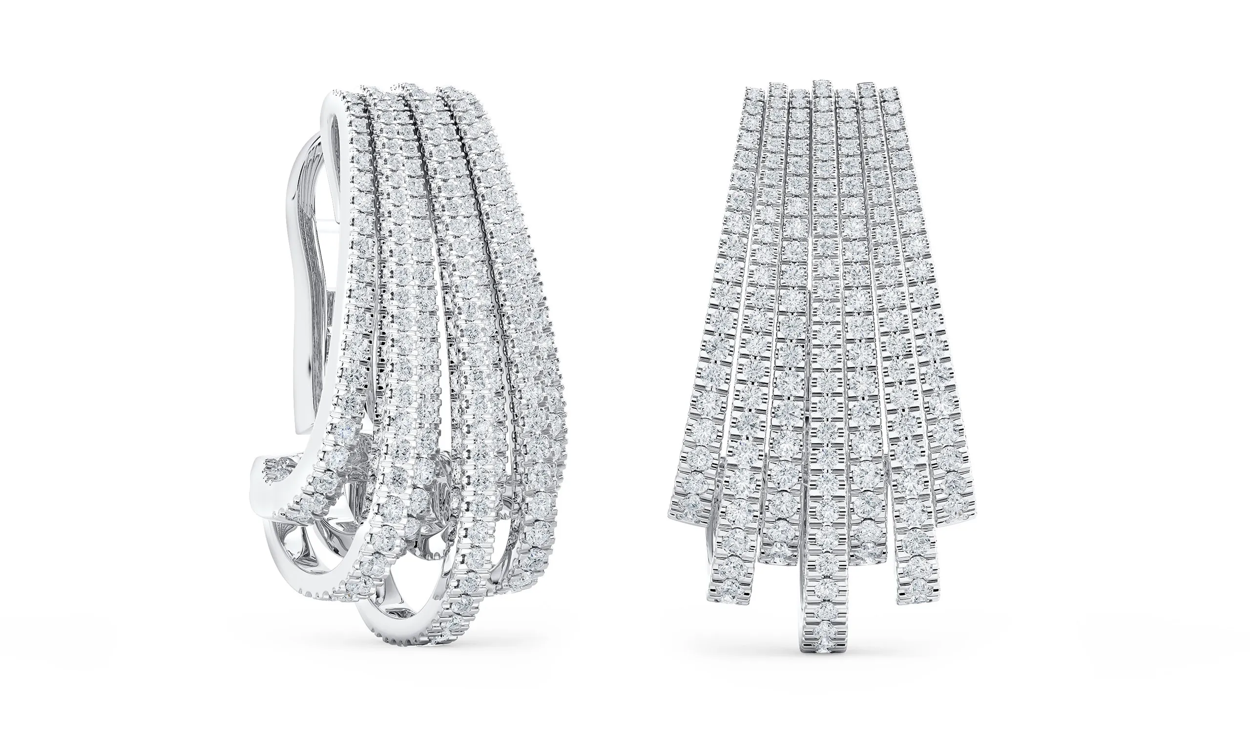 <p>The De Beers earrings worn by Maggie Gyllenhaal to the 2026 BAFTA Awards</p>