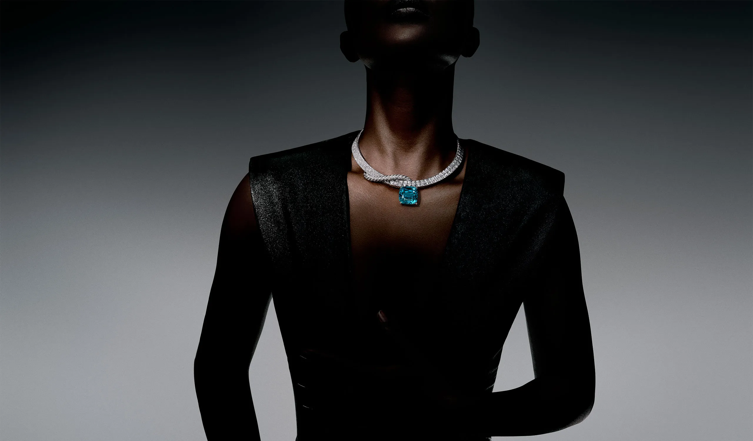 <p>The Fortitude necklace, set with an 82.14ct step-cut Cambodian zircon</p>

