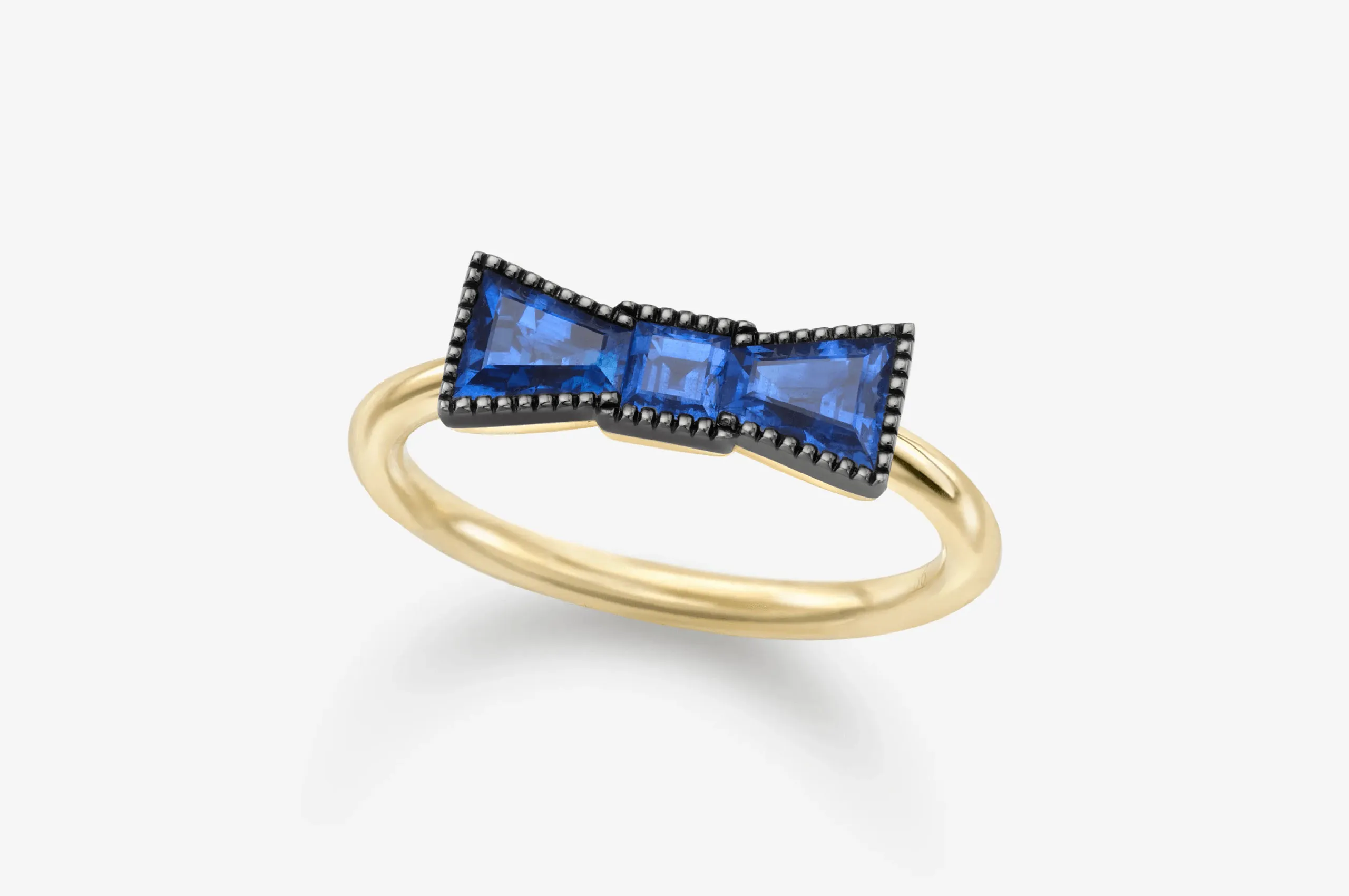 Georgian cut down settings give the diamonds a stronger presence, bringing old world technique to a distinctly modern collection.