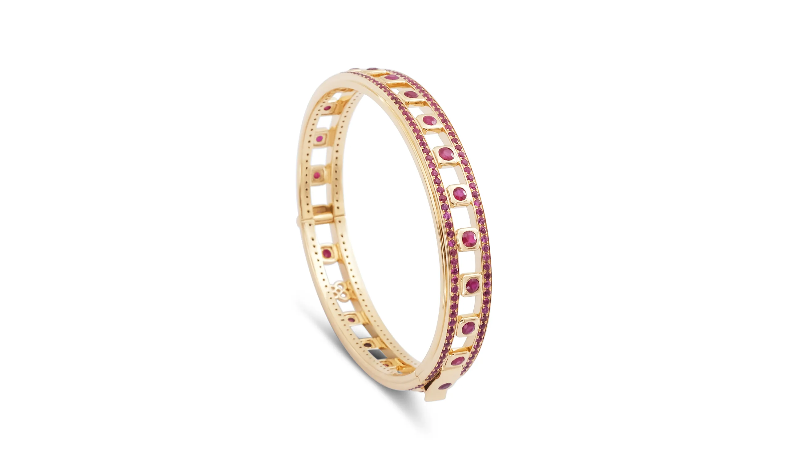 <p>Karina Choudhrie Icon Classic bracelet with rubies in 18k yellow gold </p>