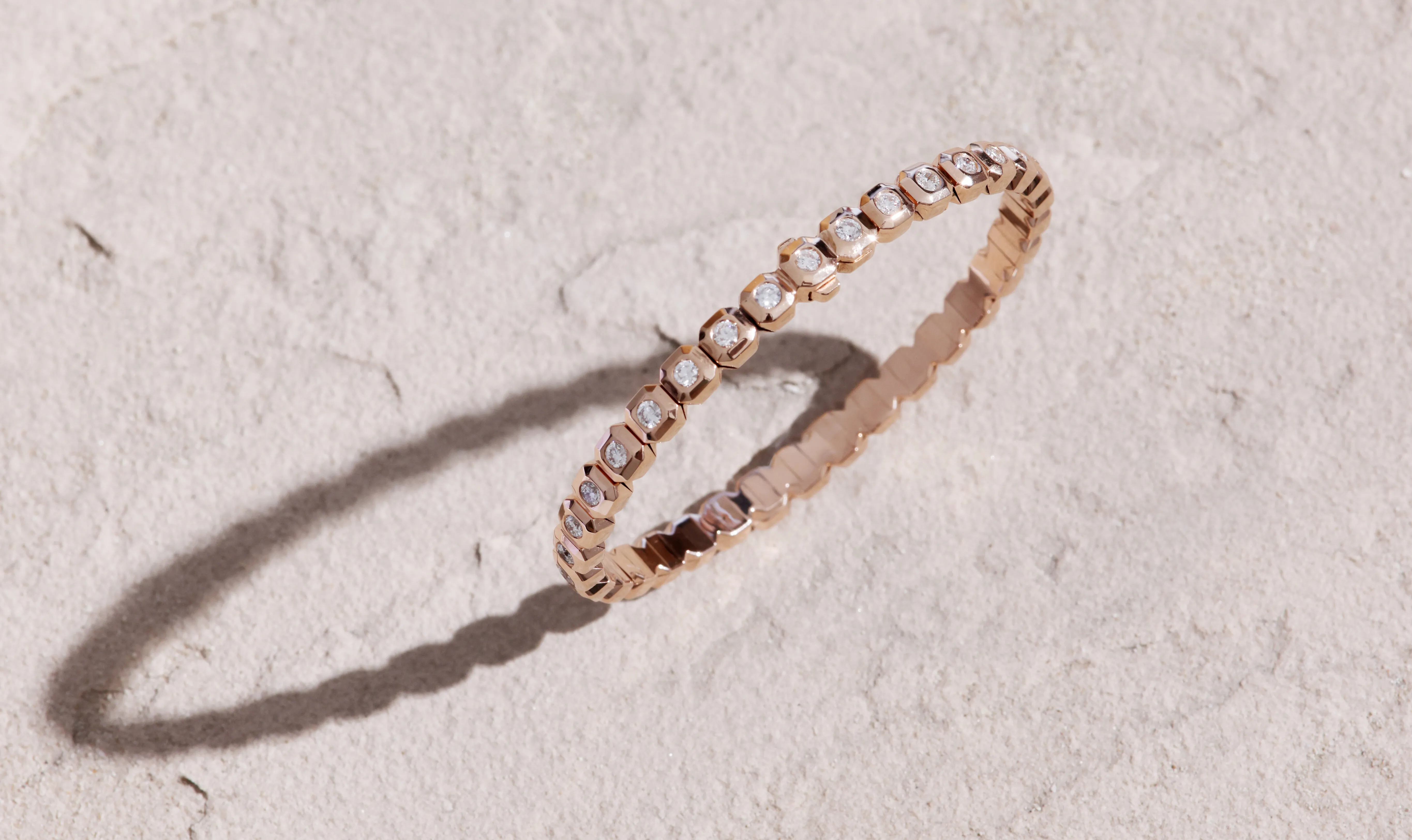 <p>Karina Choudhrie Icon Magic bracelet with 2.04 carats of round brilliant-cut diamonds in 18k rose gold </p>