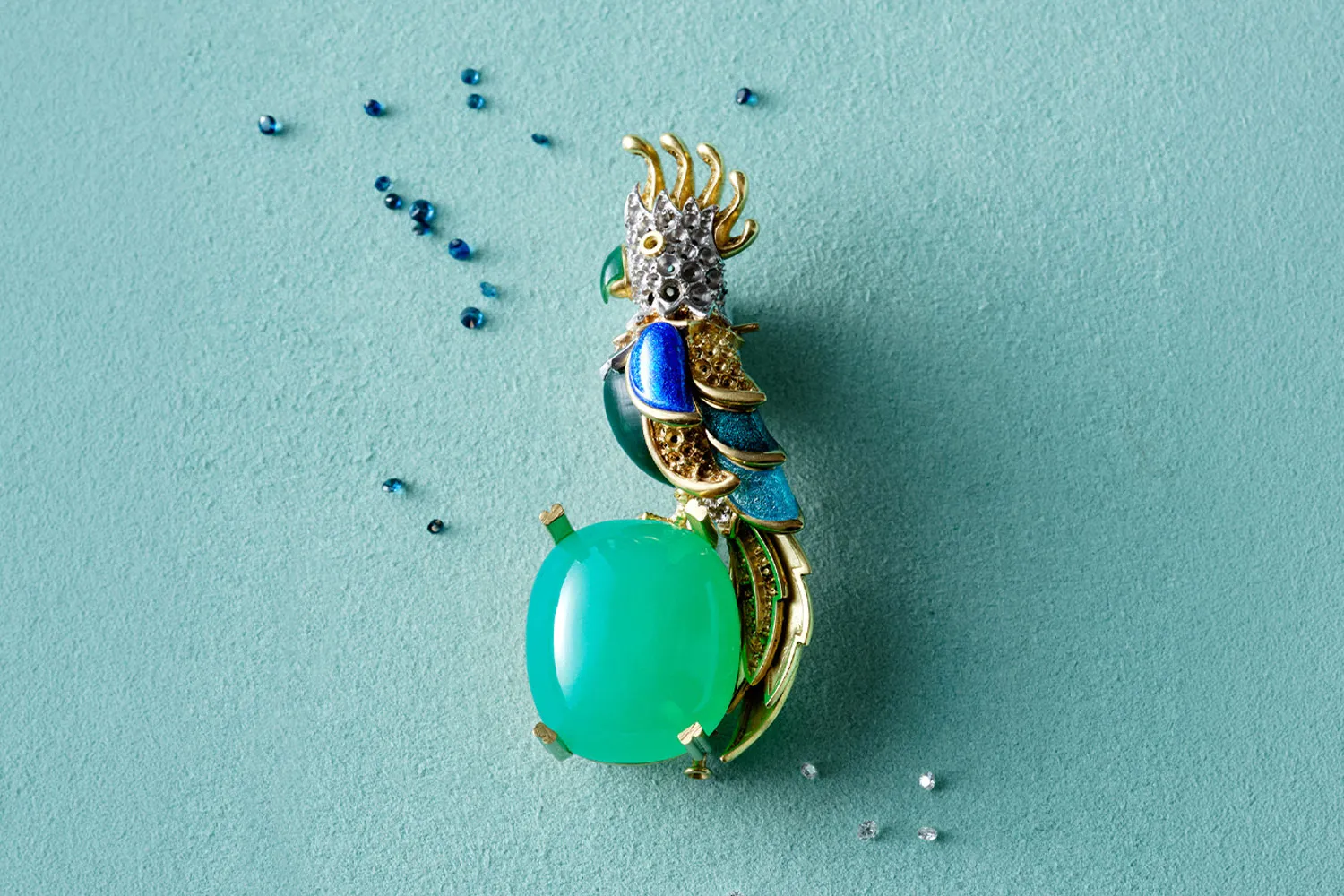 The Paradise Bird brooch from Tiffany & Co.'s Blue Book 2026: Hidden Garden collection.