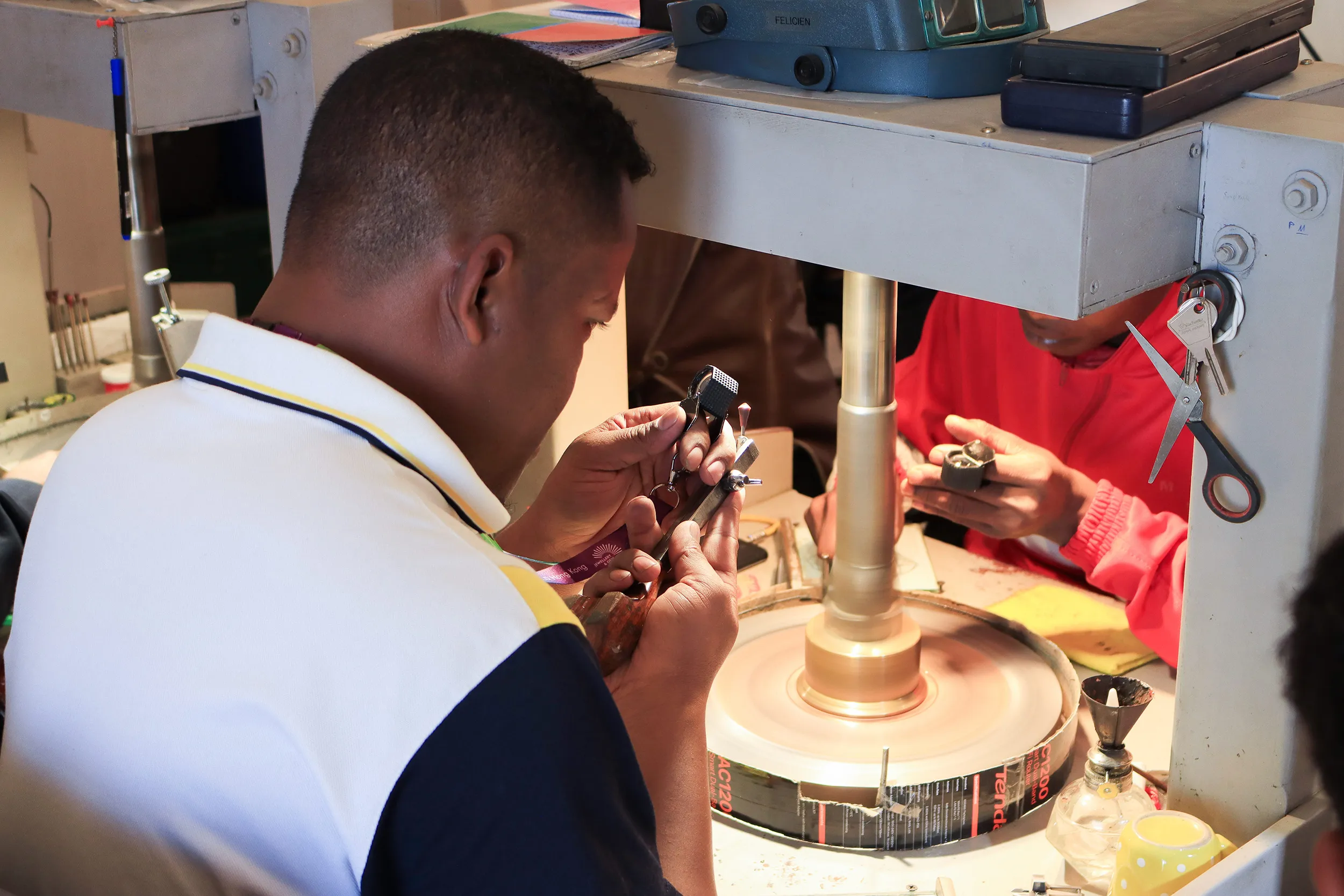 <p>Morebelli provides education and training to stone cutters in Madagascar, ensuring the value of minerals mined in the country can benefit local people and communities </p>