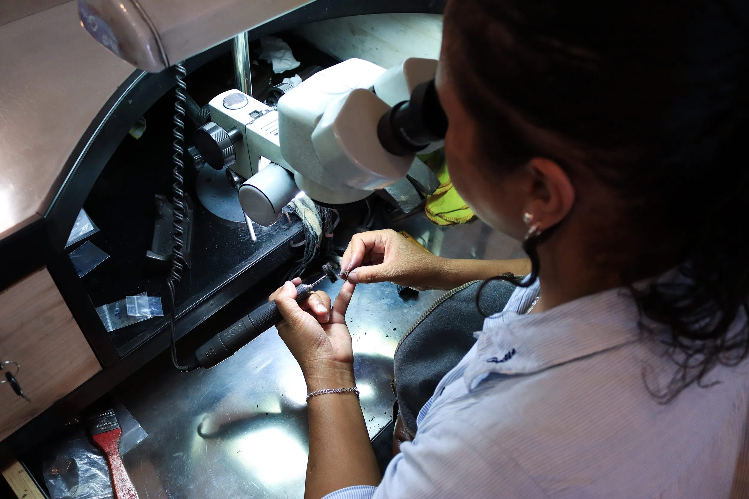 <p>Morebelli offers training, employment and community to stone cutters and jewellery makers in Madagascar </p>