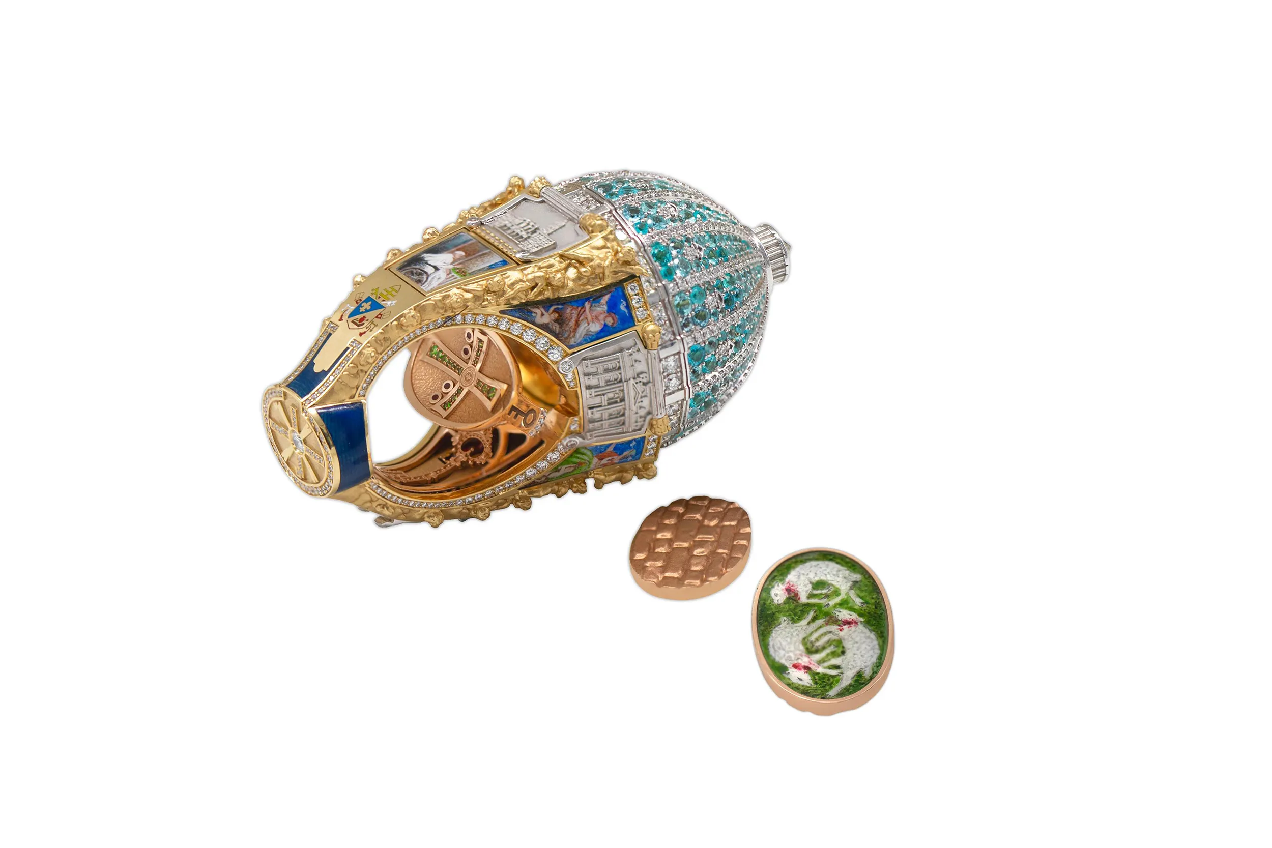 <p>Each of the basilicas is represented by a tiny door, or <em>porta sacra</em>, along the shank</p>